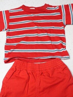 Kids Vintage Red outfit Toddle Time and Okie Dokie size 3T